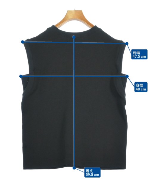 SEVEN TEN by MIHO KAWAHITO（セブン テン バイ ミホ カワヒト）ノースリーブ 黒 サイズ:F レディース/2200668345033