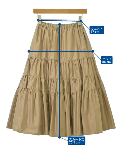 SEVEN TEN by MIHO KAWAHITO（セブン テン バイ ミホ カワヒト）ロング・マキシ丈スカート ベージュ サイズ:XS レディース/2200724669011
