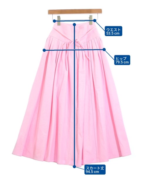 SEVEN TEN by MIHO KAWAHITO（セブン テン バイ ミホ カワヒト）ロング・マキシ丈スカート ピンク サイズ:XS レディース/2200688745097