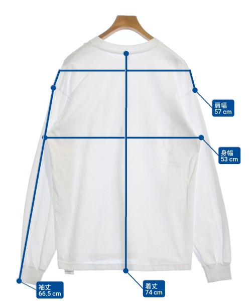 Los Angeles Apparel（ロサンゼルスアパレル）Tシャツ・カットソー 白 サイズ:L メンズ/2200534528089