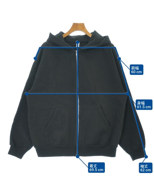 Los Angeles Apparel（ロサンゼルスアパレル）パーカー 黒 サイズ:L メンズ/2200623629086