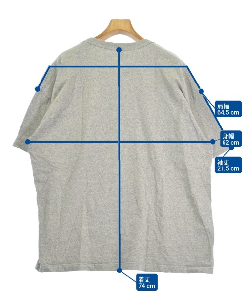 Los Angeles Apparel（ロサンゼルスアパレル）Tシャツ・カットソー グレー サイズ:2XL メンズ/2200605693197