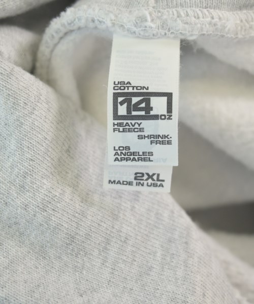 Los Angeles Apparel（ロサンゼルスアパレル）パーカー グレー サイズ:2XL メンズ/2200650984035