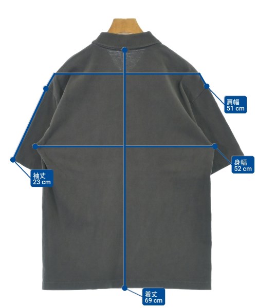 Los Angeles Apparel（ロサンゼルスアパレル）ポロシャツ グレー サイズ:M メンズ/2200703120038