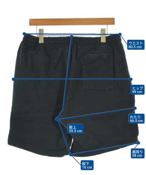 Los Angeles Apparel（ロサンゼルスアパレル）ショートパンツ 黒 サイズ:XL メンズ/2200667057357