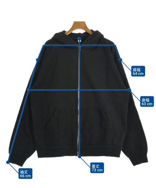 Los Angeles Apparel（ロサンゼルスアパレル）パーカー 黒 サイズ:XL メンズ/2200723742074