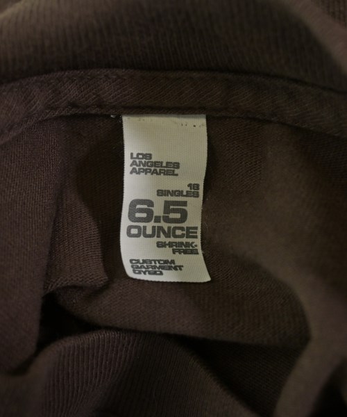 Los Angeles Apparel（ロサンゼルスアパレル）Tシャツ・カットソー 茶 サイズ:M メンズ/2200724795185