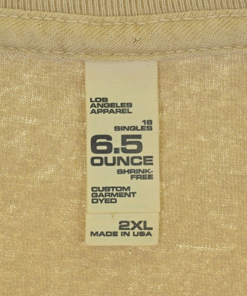 Los Angeles Apparel（ロサンゼルスアパレル）Tシャツ・カットソー ベージュ サイズ:2XL(XXL位) メンズ/2200683432084