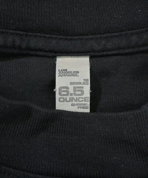 Los Angeles Apparel（ロサンゼルスアパレル）Tシャツ・カットソー 黒 サイズ:S メンズ/2200690727074