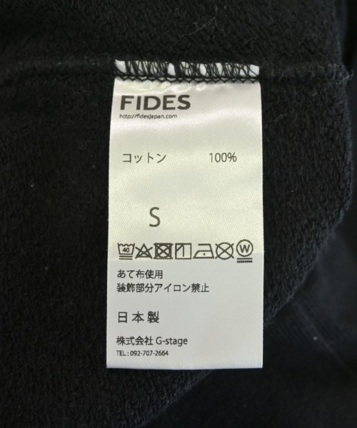 FIDES（フィデス）スウェット 黒 サイズ:S メンズ/2200721974293