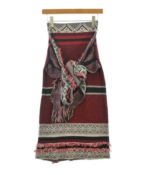 NUMBERCODE CONSTRUCT（ナンバーコードコンストラクト）ロング・マキシ丈スカート 赤 サイズ:1(S位) レディース/2200640917180