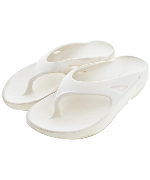 OOFOS(ウーフォス)サンダル 白 サイズ:UK6(24.5cm位)/2200643963030