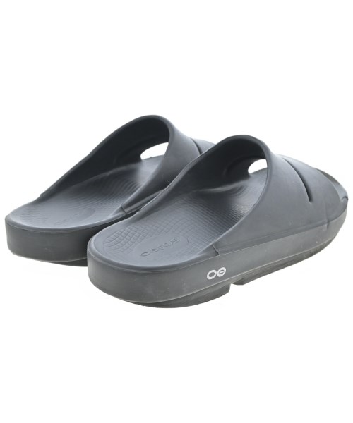 OOFOS（ウーフォス）サンダル 黒 サイズ:UK8(26.5cm位) メンズ/2200617818182