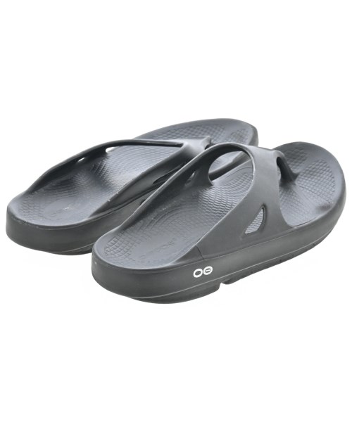 OOFOS（ウーフォス）サンダル 黒 サイズ:UK7(25.5cm位) メンズ/2200605312203