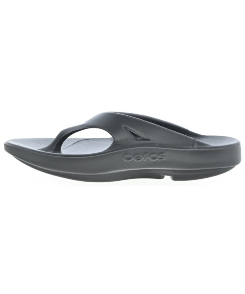 OOFOS（ウーフォス）サンダル 黒 サイズ:6(24cm位) メンズ/2200674963542