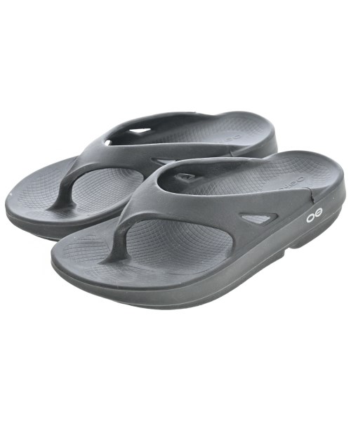 OOFOS(ウーフォス)サンダル 黒 サイズ:UK6(24.5cm位)/2200654291085