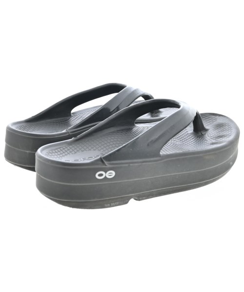 OOFOS（ウーフォス）サンダル 黒 サイズ:EU39(25.5cm位) レディース/2200709954019