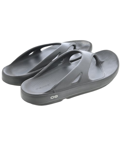 OOFOS（ウーフォス）サンダル 黒 サイズ:8(26cm位) メンズ/2200712420099