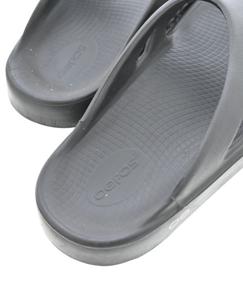 OOFOS（ウーフォス）サンダル 黒 サイズ:8(26cm位) メンズ/2200712420099
