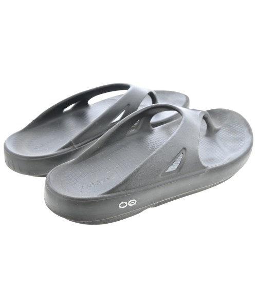 OOFOS（ウーフォス）サンダル 黒 サイズ:8(26cm位) メンズ/2200712420105
