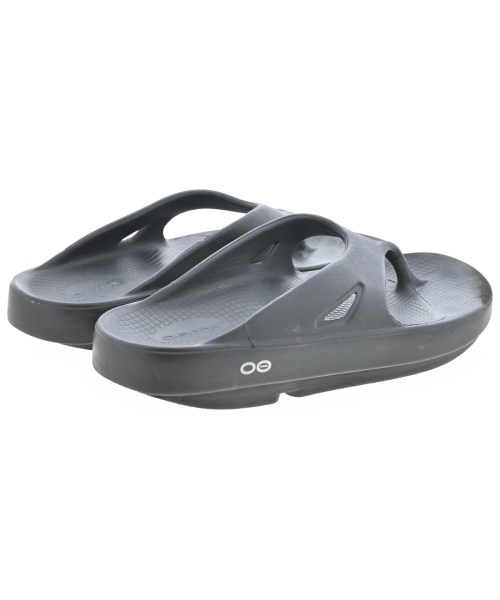 OOFOS（ウーフォス）サンダル 黒 サイズ:UK8(26.5cm位) メンズ/2200705882095