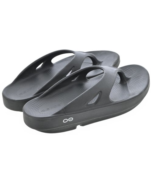 OOFOS（ウーフォス）サンダル 黒 サイズ:7(24cm位) レディース/2200721409108