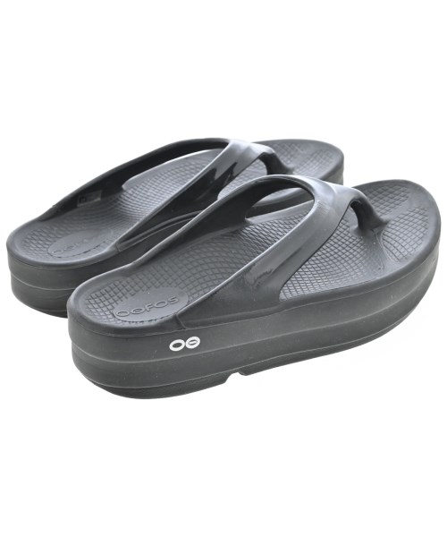 OOFOS（ウーフォス）サンダル 黒 サイズ:UK6(24.5cm位) レディース/2200723453048