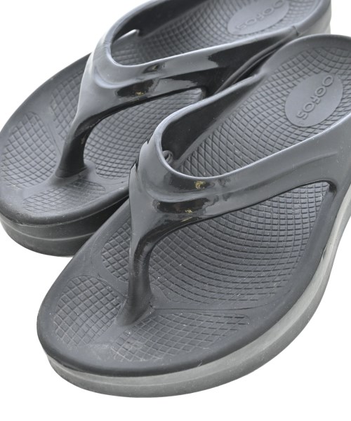 OOFOS（ウーフォス）サンダル 黒 サイズ:UK6(24.5cm位) レディース/2200723453048