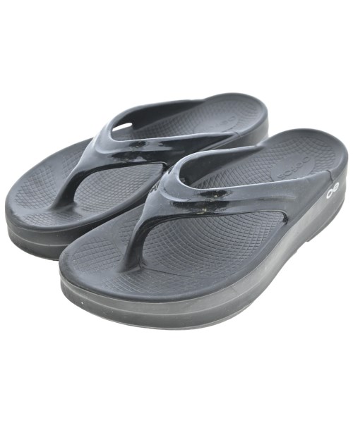 OOFOS(ウーフォス)サンダル 黒 サイズ:UK6(24.5cm位)/2200687032037