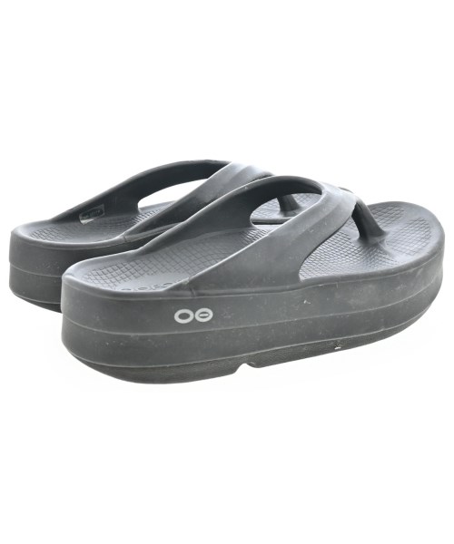 OOFOS（ウーフォス）サンダル 黒 サイズ:UK7(25.5cm位) レディース/2200689361012