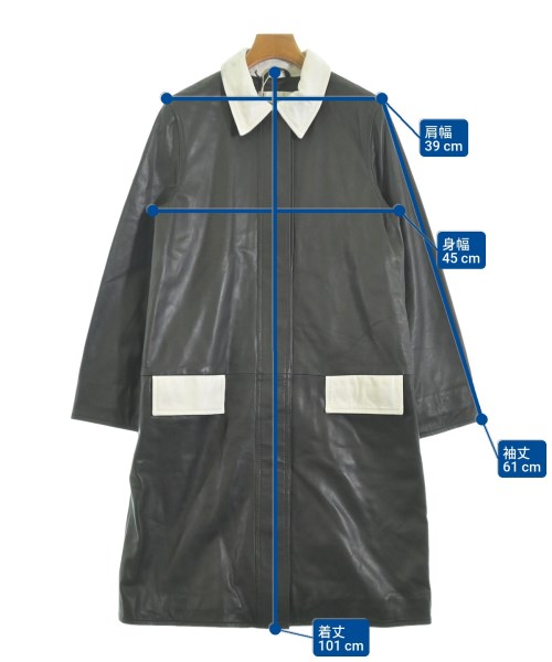 STAND（スタンド）ステンカラーコート 黒 サイズ:38(M位) レディース/2200646581026