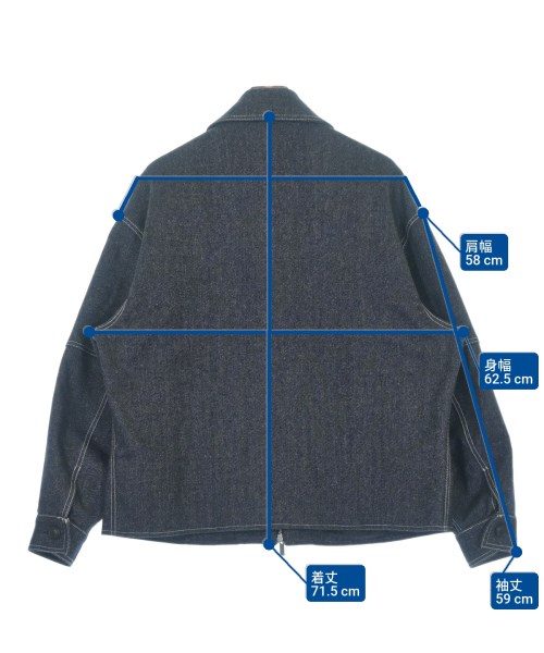 Lownn（ローン）カバーオール 紺 サイズ:48(L位) メンズ/2200625938018