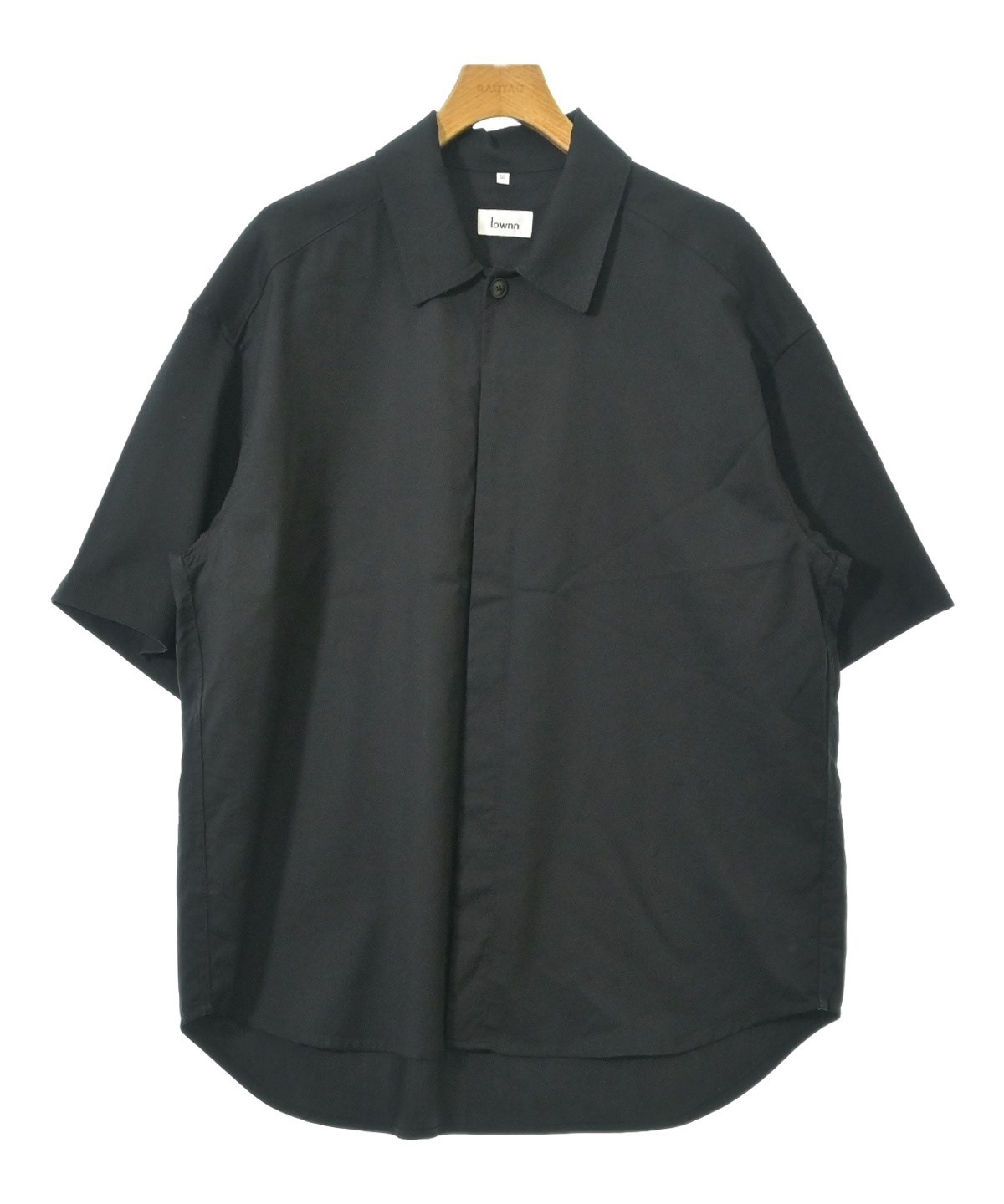 Lownn ローン カジュアルシャツ XL 黒 【古着】【中古】【送料無料】 Lownn（ローン）カジュアルシャツ 黒 サイズ:50(XL位) メンズ