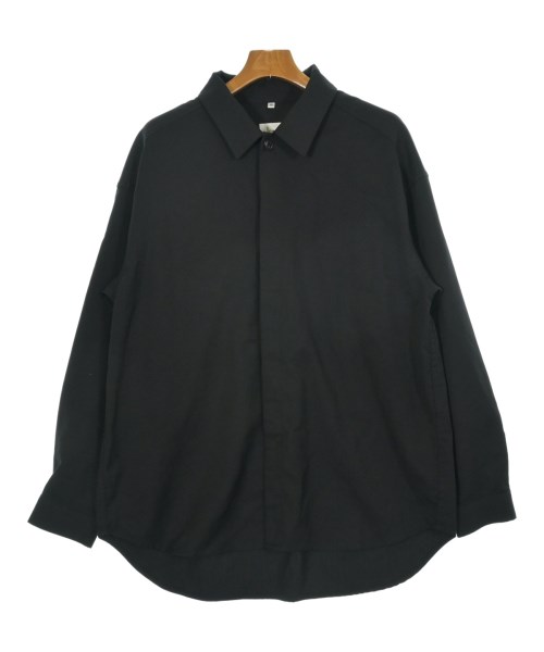 Lownn(ローン)カジュアルシャツ 黒 サイズ:48(L位)/2200659983084