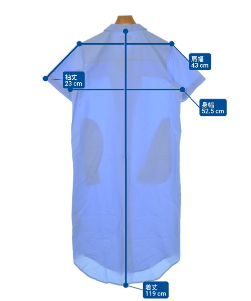 soduk（スドーク）シャツワンピース 青 サイズ:F レディース/2200638314489