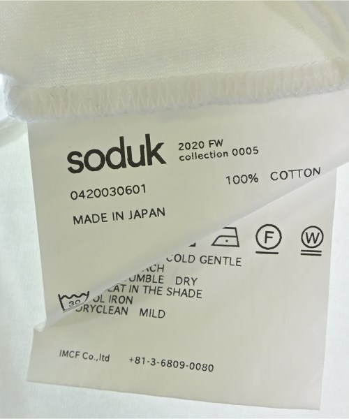 soduk（スドーク）Tシャツ・カットソー 白 サイズ:-(M位) レディース/2200708420126