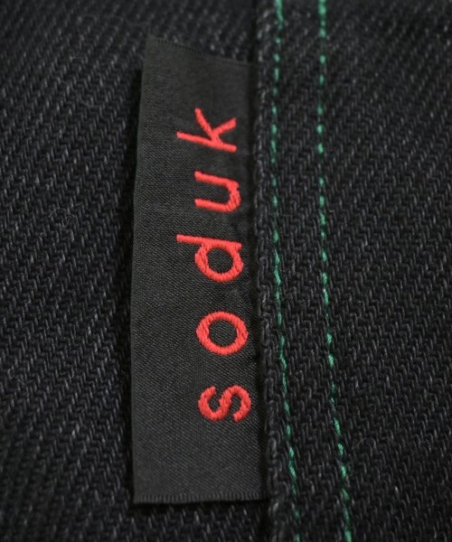 soduk（スドーク）デニムパンツ 黒 サイズ:S レディース/2200654398029