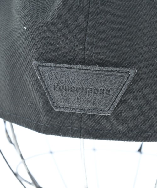 FORSOMEONE（フォーサムワン）キャップ 黒 サイズ:59.6 メンズ/2200629513044