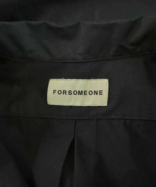 FORSOMEONE（フォーサムワン）カジュアルシャツ 黒 サイズ:46(M位) メンズ/2200681996175