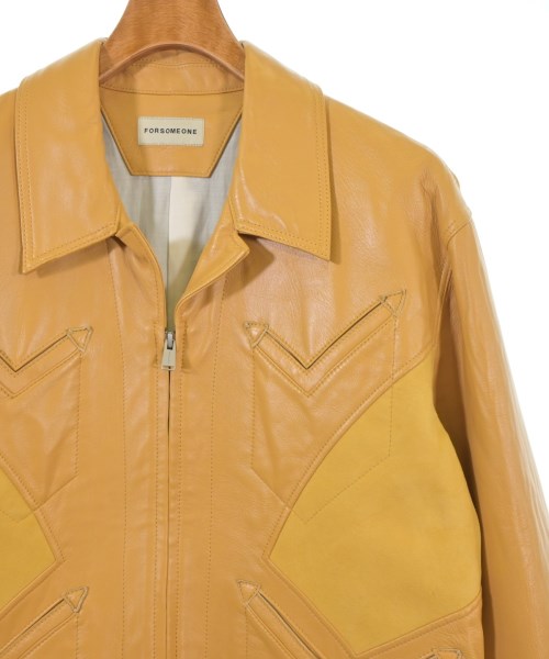 FORSOMEONE（フォーサムワン）ブルゾン 黄 サイズ:50(XL位) メンズ/2200652452082