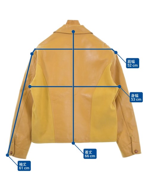 FORSOMEONE（フォーサムワン）ブルゾン 黄 サイズ:50(XL位) メンズ/2200652452082
