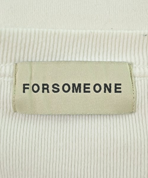 FORSOMEONE（フォーサムワン）Tシャツ・カットソー 白 サイズ:48(L位) メンズ/2200705547109