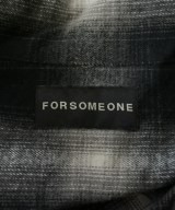 FORSOMEONE（フォーサムワン）カジュアルシャツ 黒 サイズ:46(M位) メンズ/2200669218138
