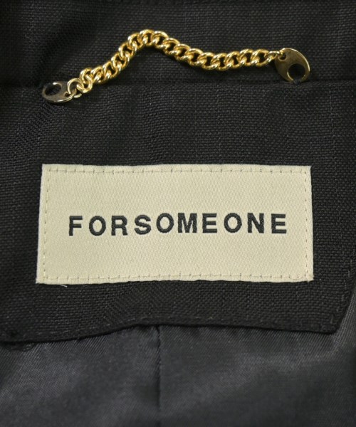 FORSOMEONE（フォーサムワン）テーラードジャケット 黒 サイズ:48(L位) メンズ/2200720351019