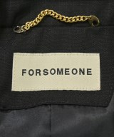 FORSOMEONE（フォーサムワン）テーラードジャケット 黒 サイズ:48(L位) メンズ/2200720351019