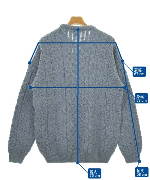 aran WOOLLEN MILLS（アランウーレンミルズ）ニット・セーター 青 サイズ:M メンズ/2200730419457