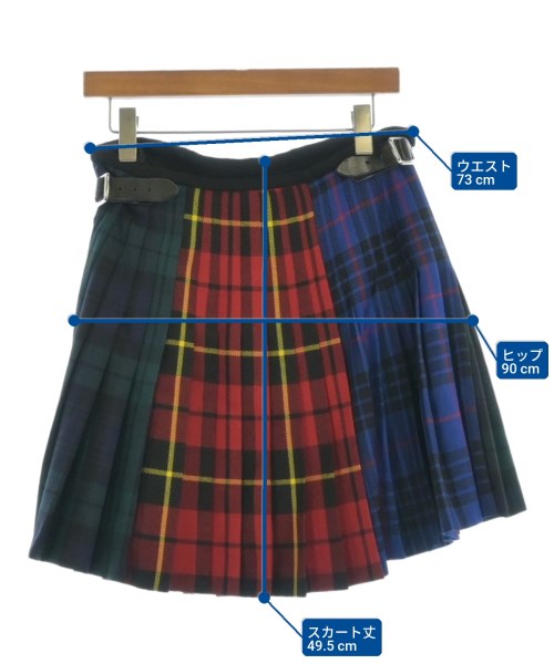 LE KILT（ルキルト）ミニスカート 青 サイズ:12(M位) レディース/2200692427057