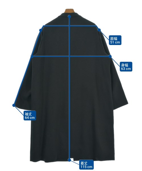 th（ティーエイチ）チェスターコート 黒 サイズ:48(L位) メンズ/2200652423167