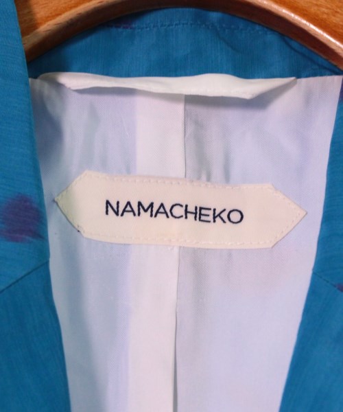 NAMACHEKO（ナマチェコ）ステンカラーコート 青 サイズ:XS メンズ 