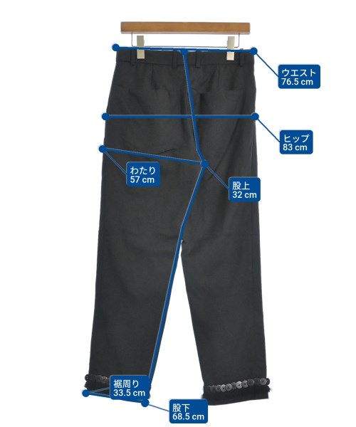 NAMACHEKO（ナマチェコ）スラックス 黒 サイズ:S メンズ/2200622183084